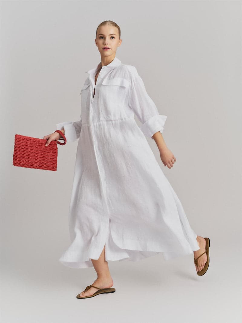 Ella&il Mim Straw Clutch